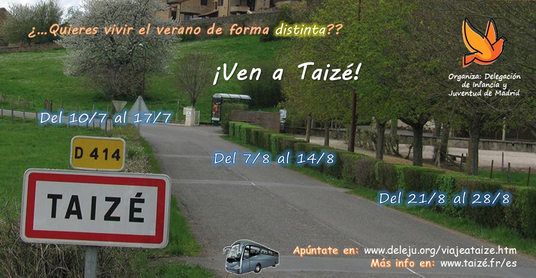 La Delegación de Juventud organiza autobuses a Taizé