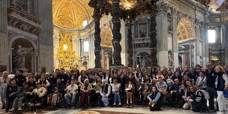 Michi, joven de la Hospitalidad de Lourdes, tras el Jubileo de los Enfermos y del mundo de salud en Roma: «Volvemos con sensación de plenitud»