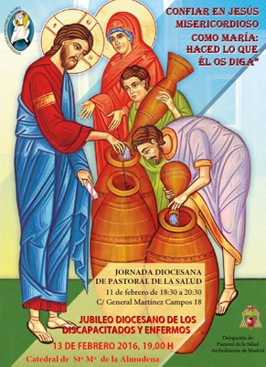 Jornada diocesana de Pastoral de la Salud y Jubileo de las personas con discapacidad o enfermas y cuantos les cuidan