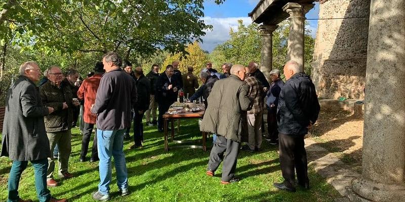 IV convocatoria del rosario de hombres de Braojos ante la imagen de la Virgen del Buen Suceso