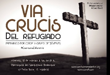 Vía crucis del refugiado en la parroquia del Santísimo Redentor