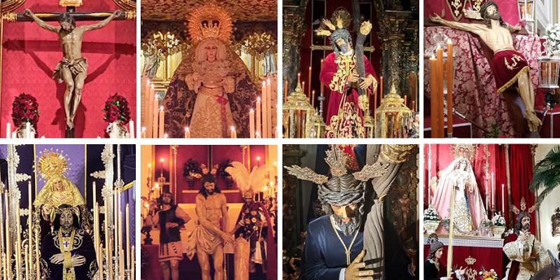 Así exponen las cofradías y hermandades sus imágenes para venerarlas esta Semana Santa