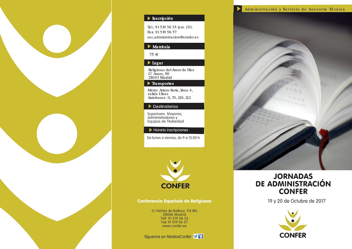 La Secretaría General de CONFER organiza en Madrid una nueva sesión de formación para administradores