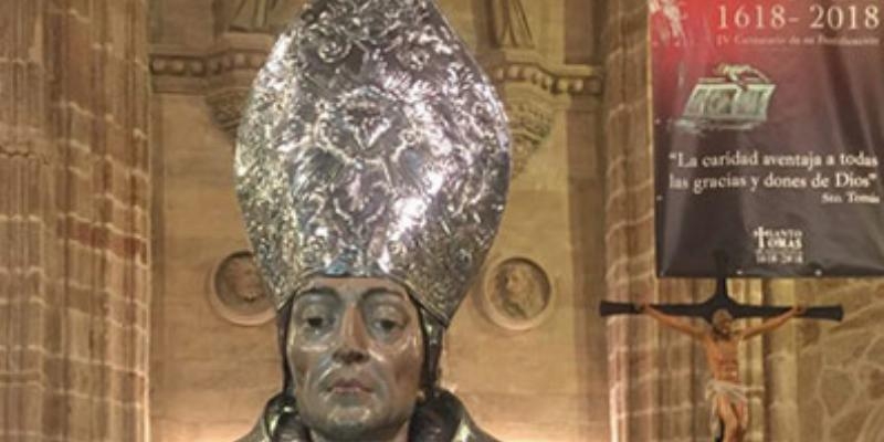 La catedral de Valencia cede el busto relicario de santo Tomás de Villanueva restaurado por el IV Centenario de su beatificación