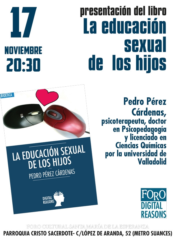 Pedro Pérez presenta el libro 'La educación sexual de los hijos'