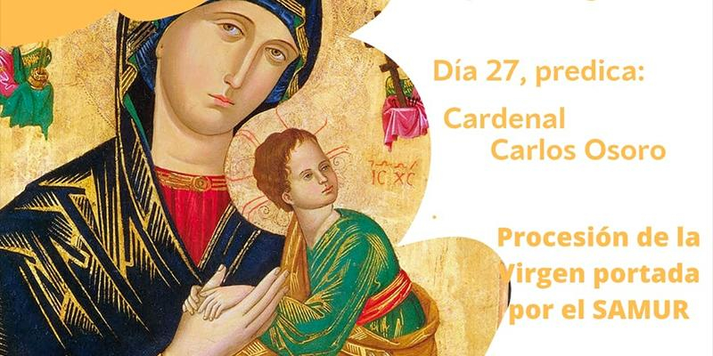 'Tras los pasos de María', lema de las fiestas patronales de Nuestra Señora del Perpetuo Socorro