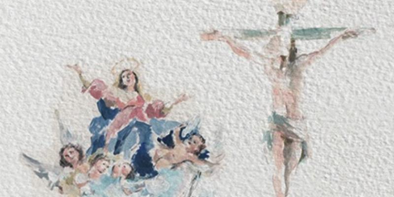 Santa María de la Fe exhibe una muestra de pintura sacra de Gloria Loizaga