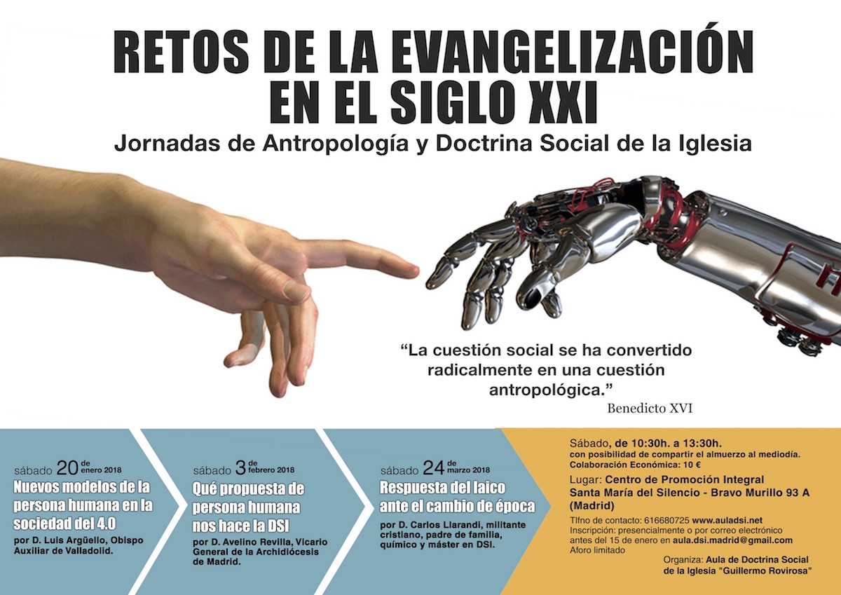 Avelino Revilla habla en Santa María del Silencio de la propuesta de persona humana que nos hace la DSI