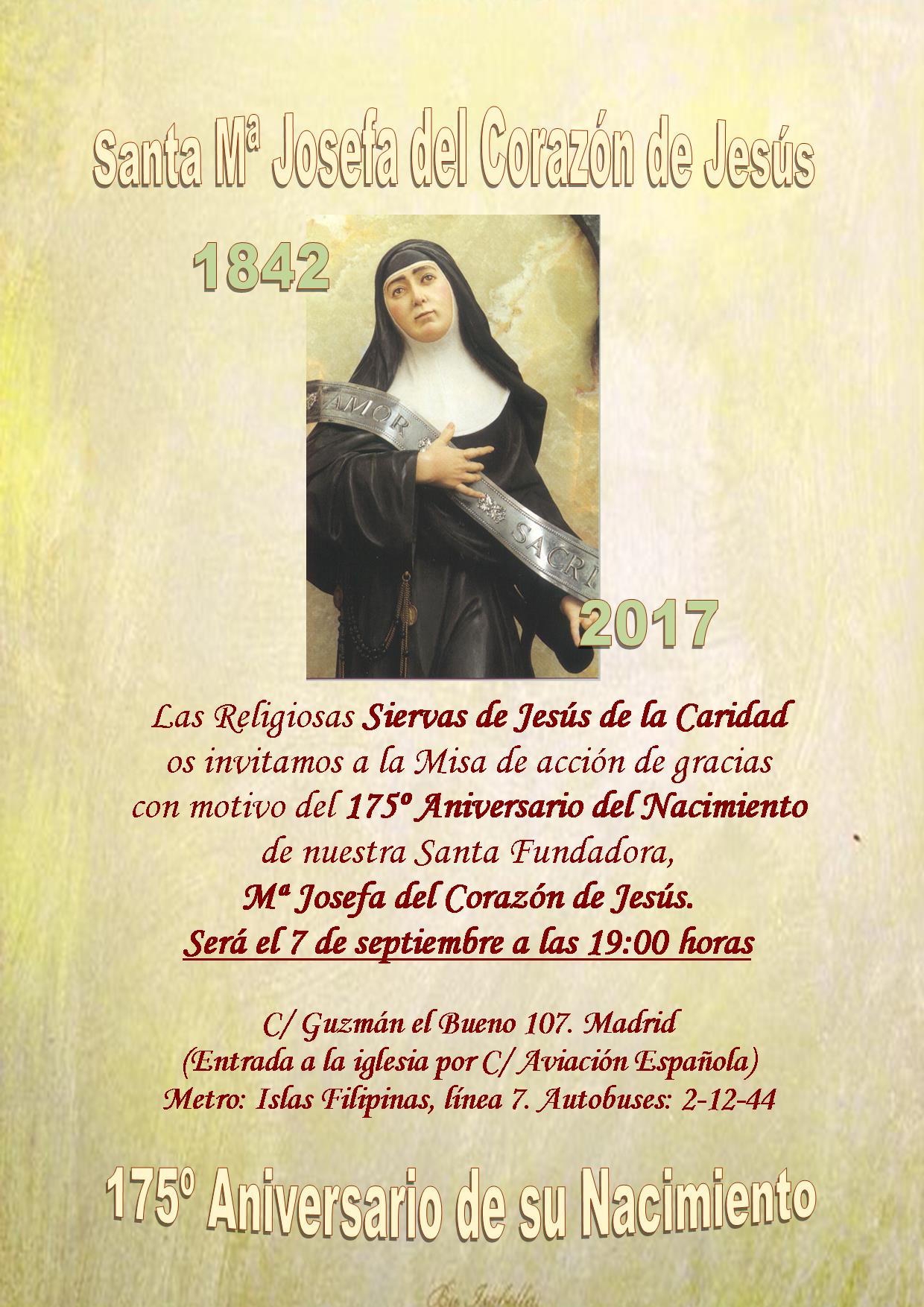 Las Siervas de Jesús conmemoran el 175 aniversario del nacimiento de su fundadora