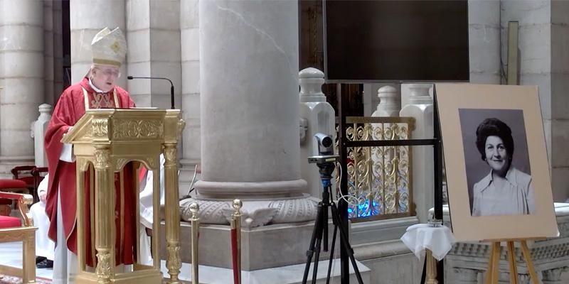 El arzobispo destaca que el «empeño» de Amparo Portilla fue anunciar a Jesucristo