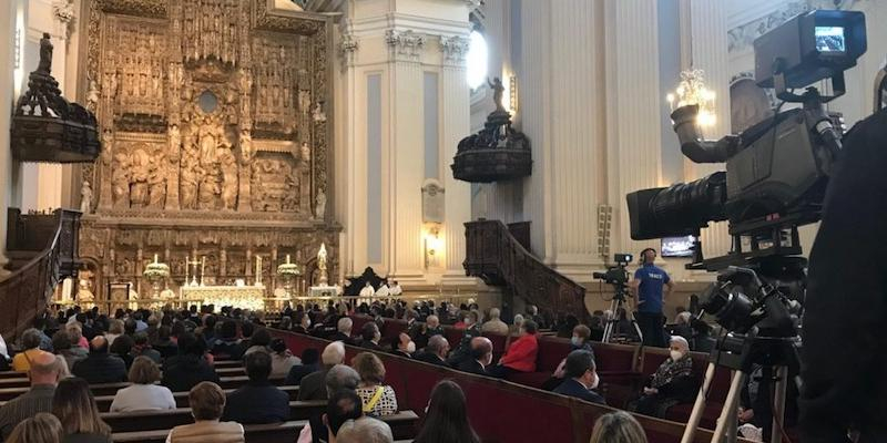 Monseñor Manuel Escribano como arzobispo de Zaragoza