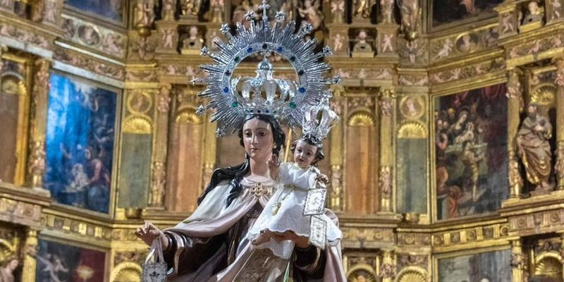 La basílica de Colmenar acoge los cultos organizados por la Hermandad del Carmen en honor a su patrona