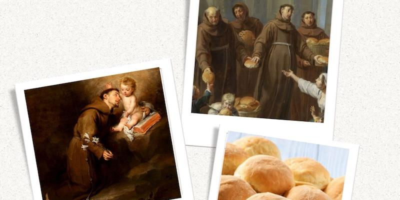 Encarnación del Señor reparte los tradicionales panecillos benditos en la fiesta de san Antonio de Padua