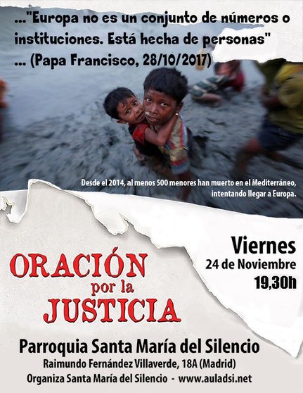 Santa María del Silencio celebra una oración mensual por la justicia