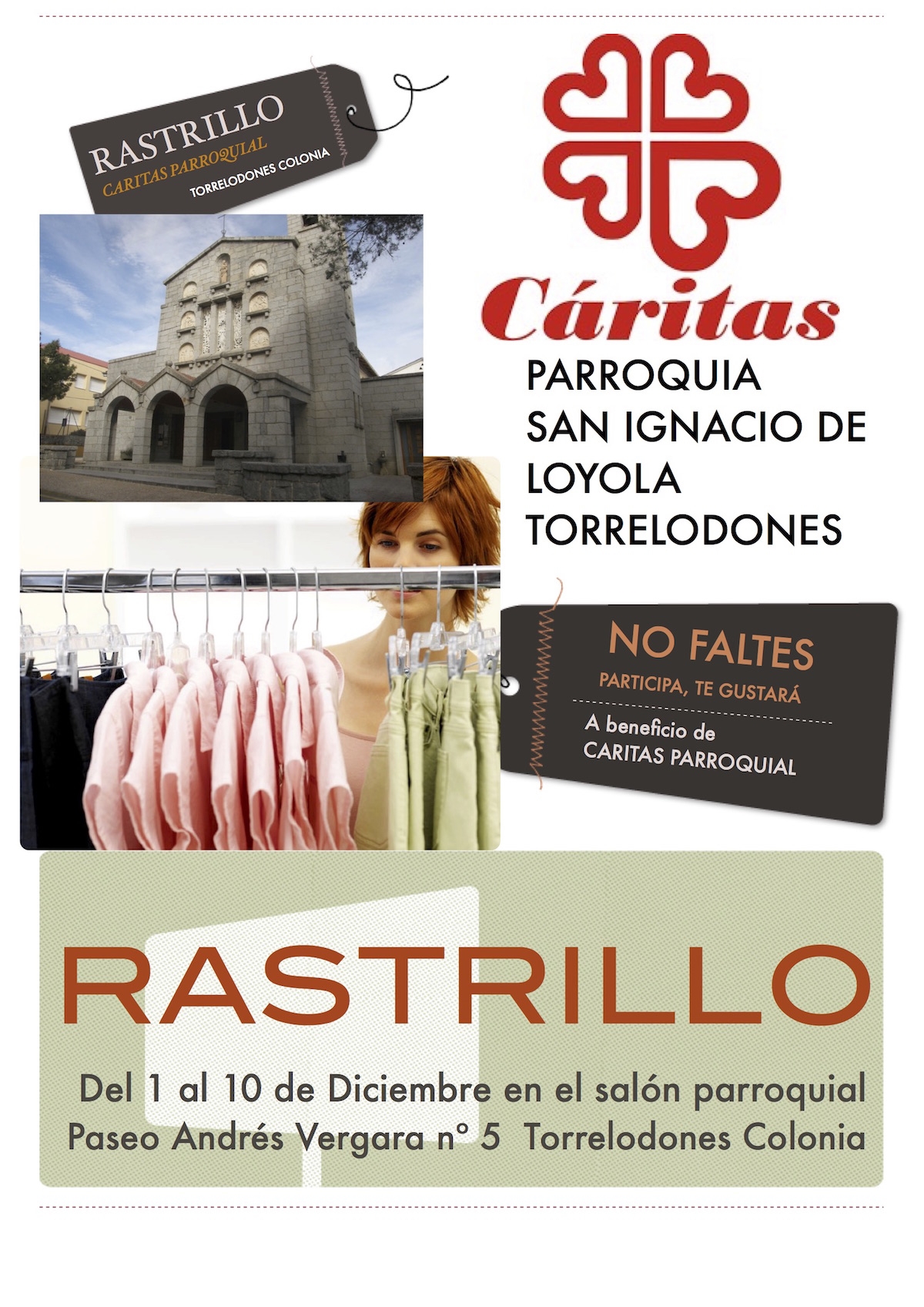 San Ignacio de Loyola de Torrelodones organiza un rastrillo a favor de Cáritas