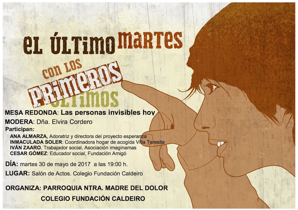 El colegio Fundación Caldeiro acoge una mesa redonda sobre 'Las personas invisibles hoy'