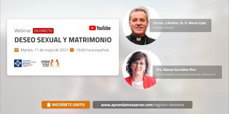 Instituto Desarrollo y Persona ofrece un 'webinar' sobre deseo sexual y matrimonio