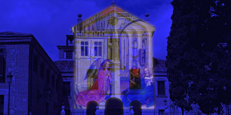 Fachadas de iglesias del centro de Madrid acogen la iniciativa 'Belenes proyectados' del Ayuntamiento y el Museo del Prado