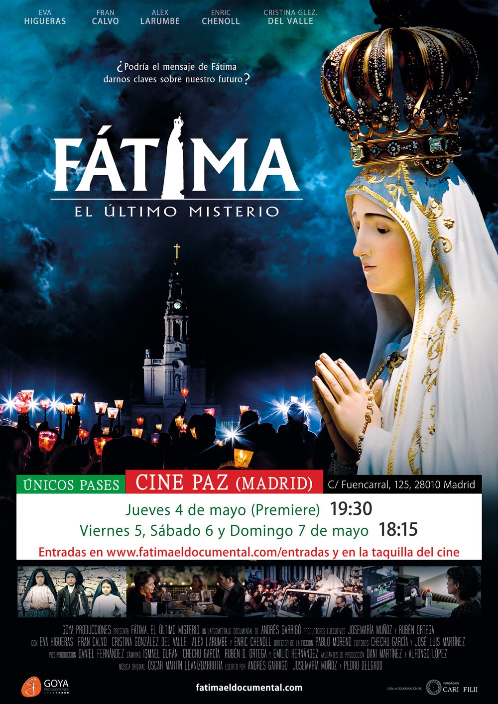 'Fátima, el último misterio' se estrena el 4 de mayo