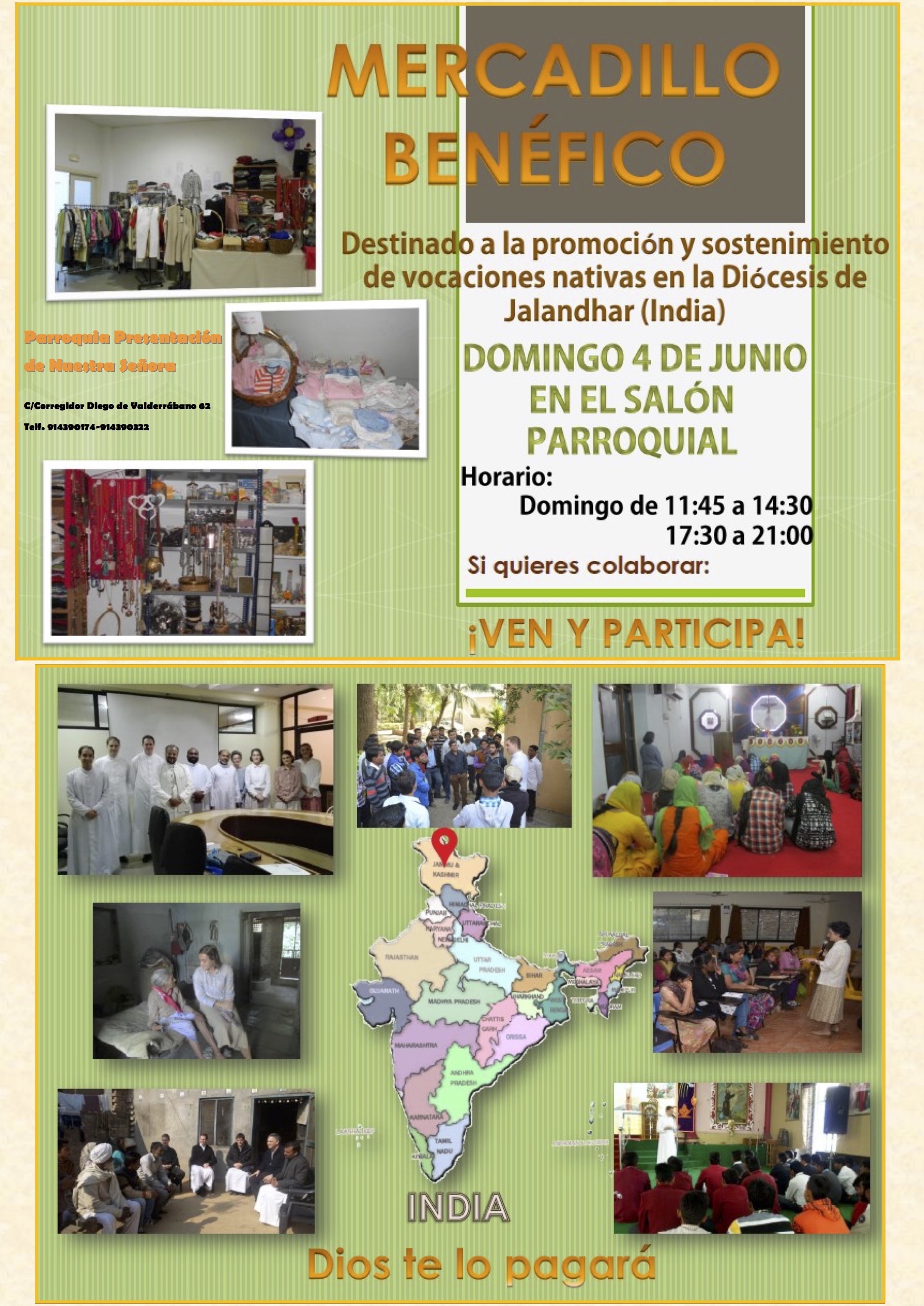 Presentación de Nuestra Señora organiza un mercadillo benéfico a favor de la diócesis india de Jalandhar