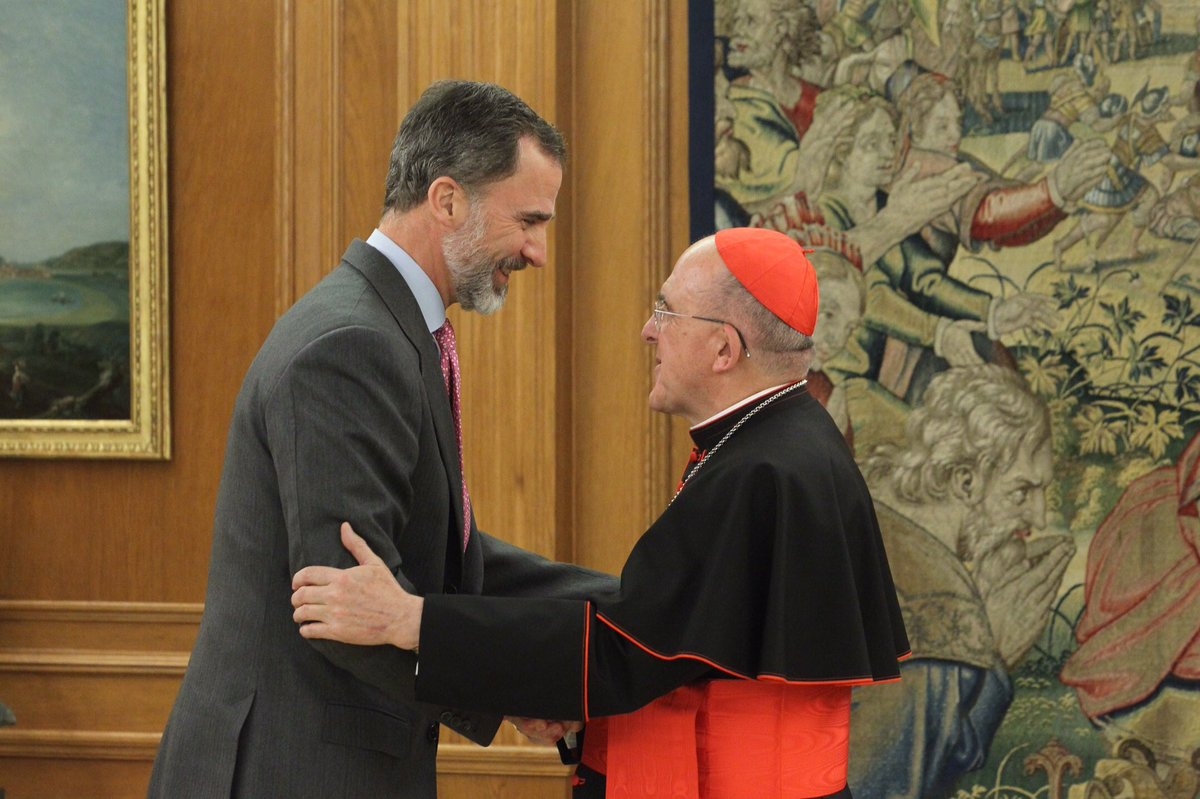 El rey recibe en audiencia al cardenal Osoro