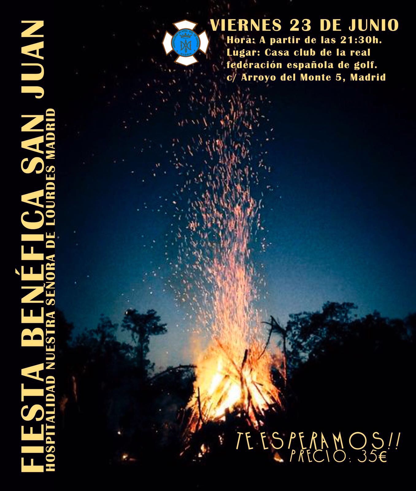 La Hospitalidad de Lourdes organiza una fiesta benéfica en la natividad de san Juan