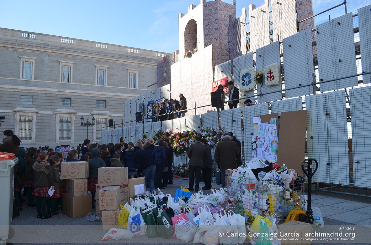 Cáritas Madrid recogerá la ofrenda solidaria con motivo de la festividad de la Almudena