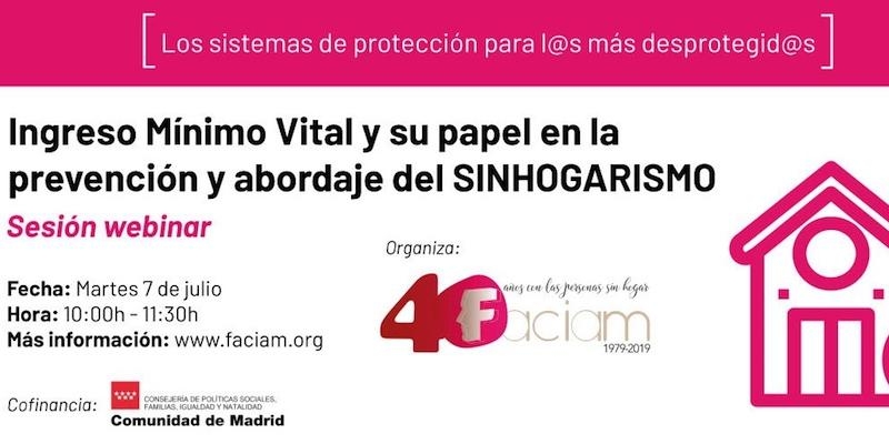 La X jornada técnica anual de la Red FACIAM se centra en el Ingreso Mínimo Vital y el sinhogarismo