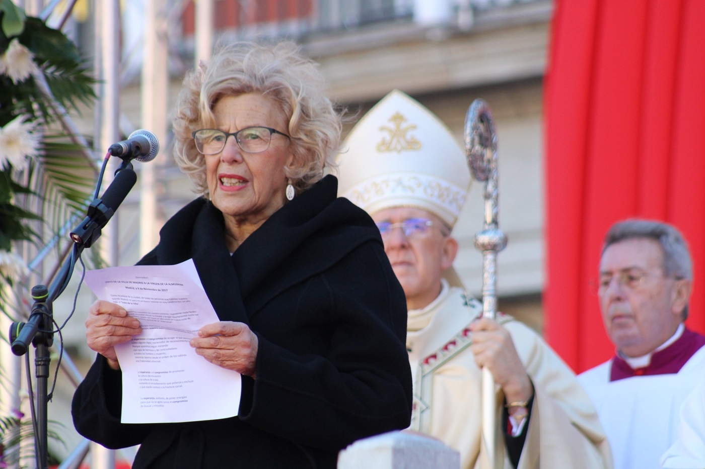La alcaldesa de Madrid renueva «la esperanza y el compromiso de promover la cultura del encuentro»
