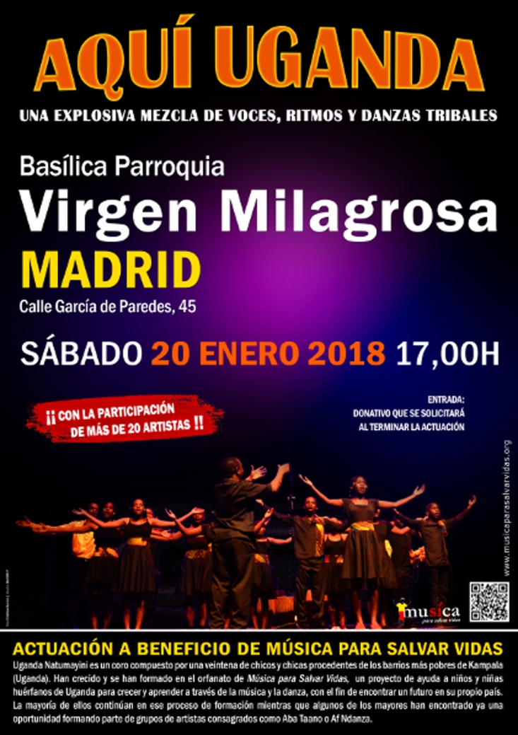 La Milagrosa acoge este sábado un concierto benéfico