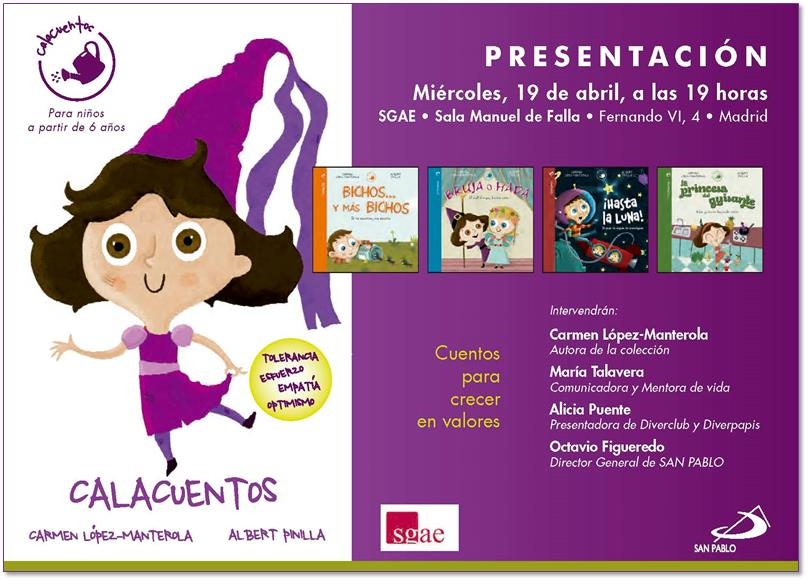 San Pablo presenta la colección Calacuentos de cuentos para crecer en valores