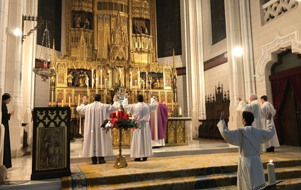 Eucaristía en la basílica de la Concepción por los coptos ortodoxos de El Cairo