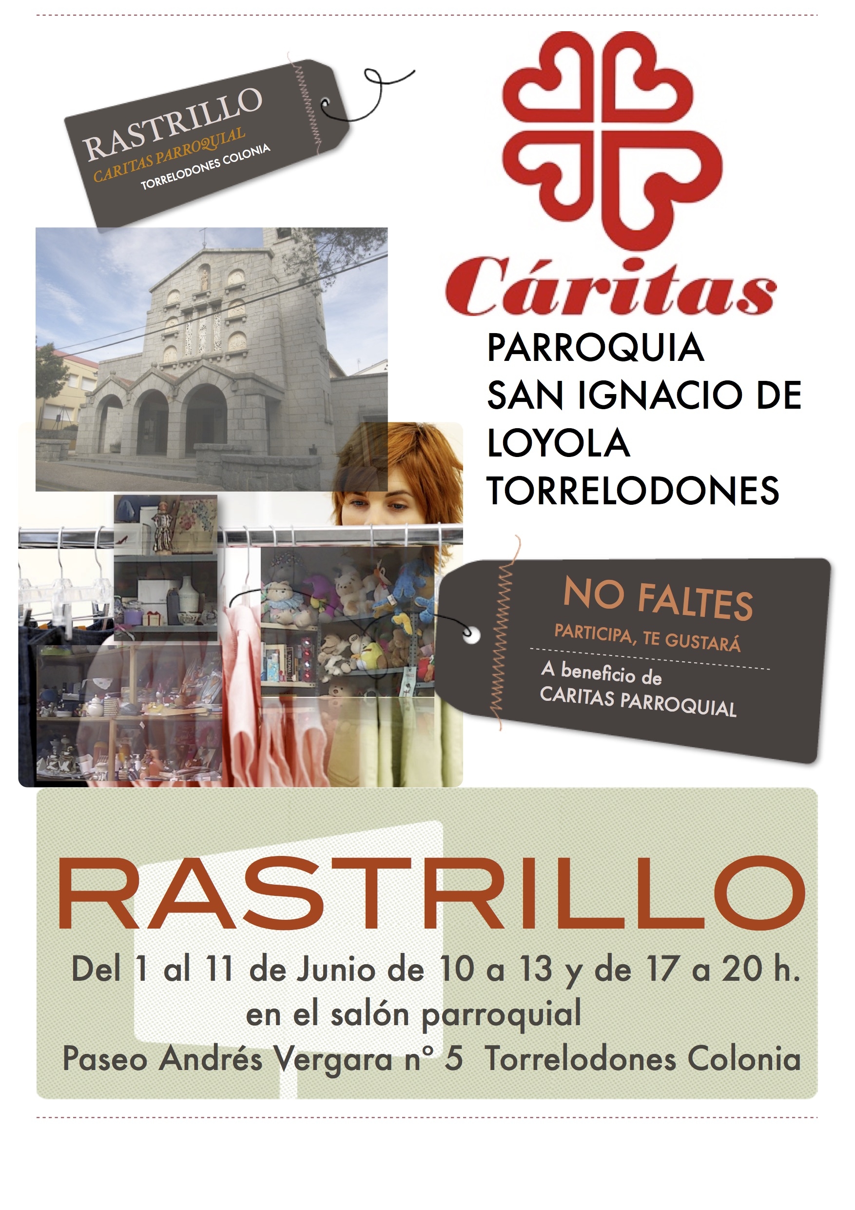 San Ignacio de Loyola organiza un rastrillo a favor de Cáritas parroquial