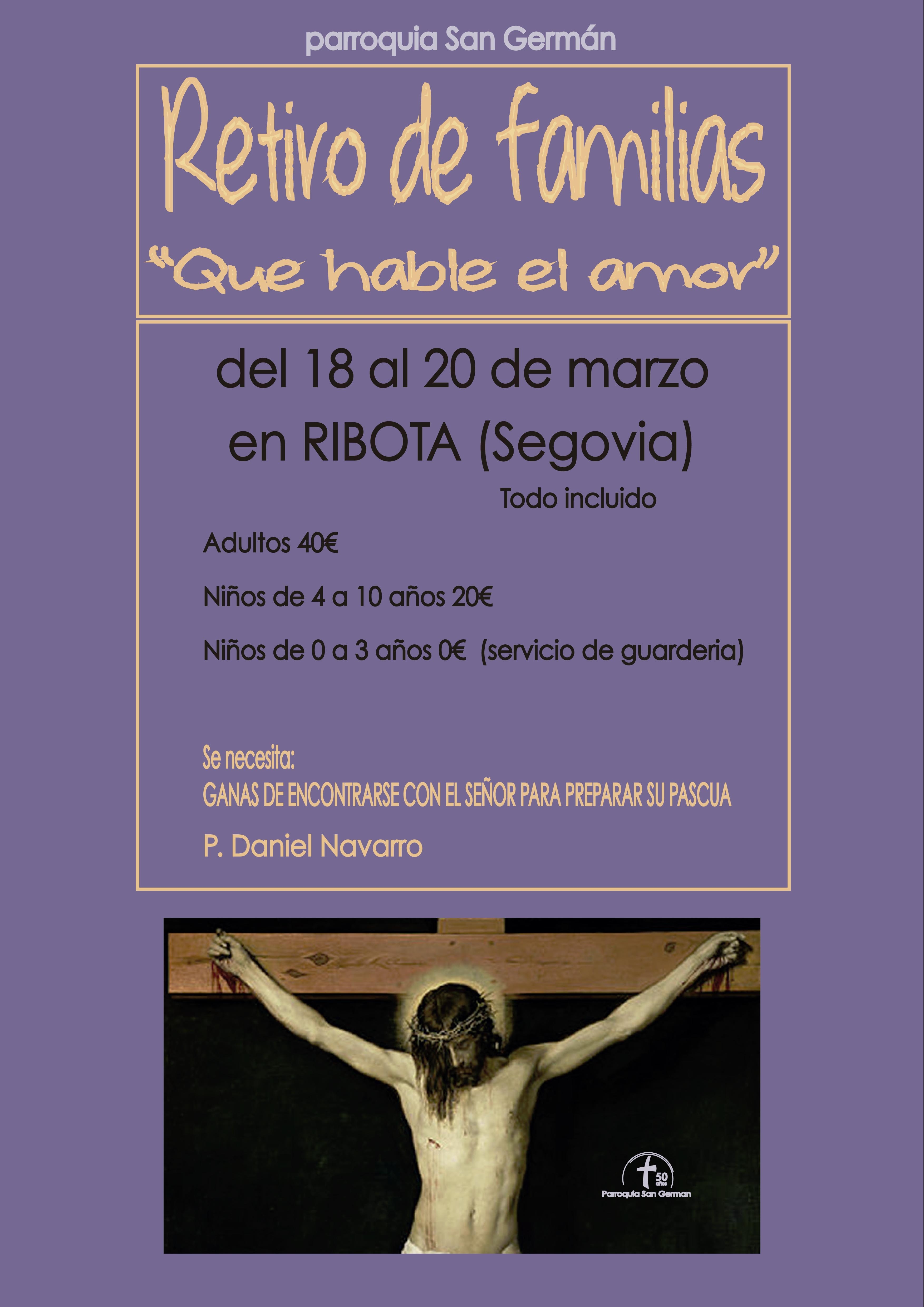 La parroquia San Germán organiza un Retiro de Familias