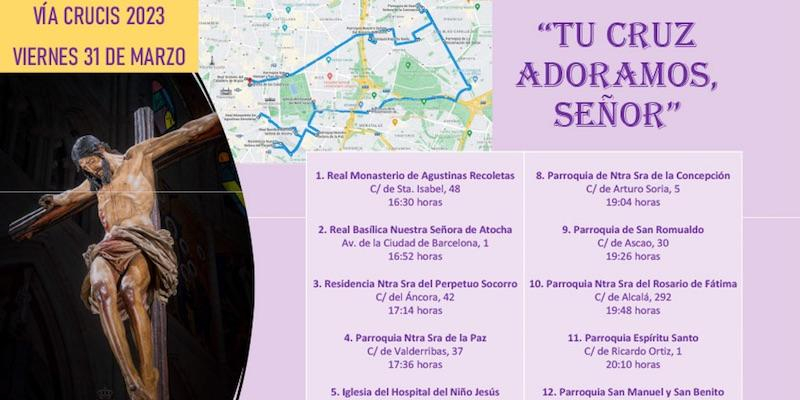 'Tu cruz adoramos, Señor', lema del vía crucis diocesano presidido por el arzobispo en el Viernes de Dolores