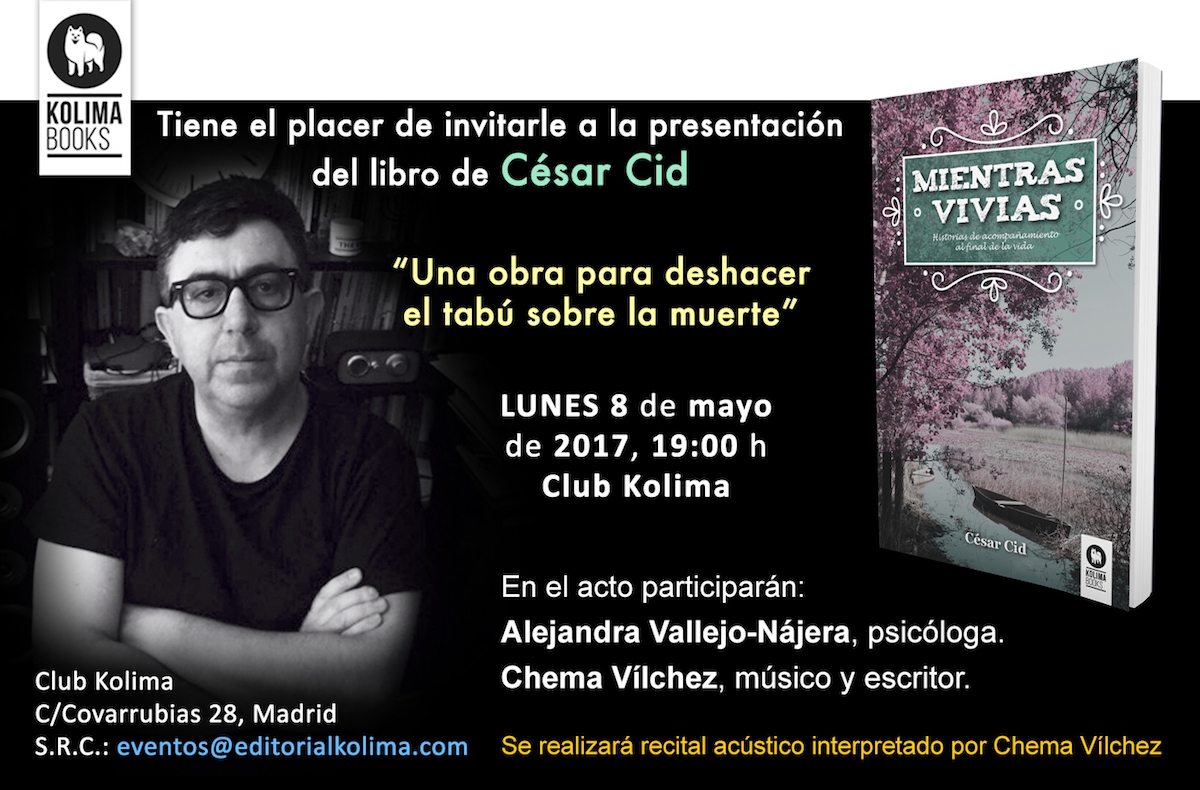El diácono permanente César Cid presenta su libro 'Mientras vivías'