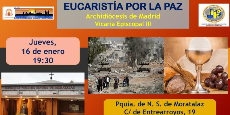 La parroquia de Nuestra Señora de Moratalaz acoge la Eucaristía por la Paz del mes de enero