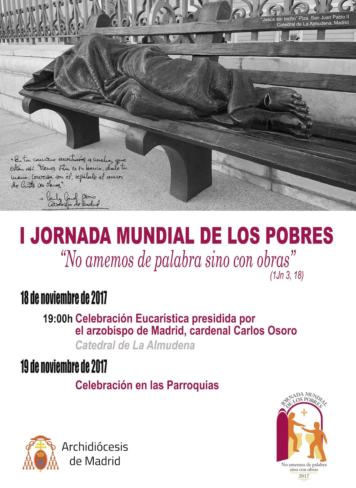 Acción Católica de Sagrado Corazón de Jesús ante la I Jornada Mundial de los Pobres: «Acción personal para encontrarse con los pobres en toda su dignidad»