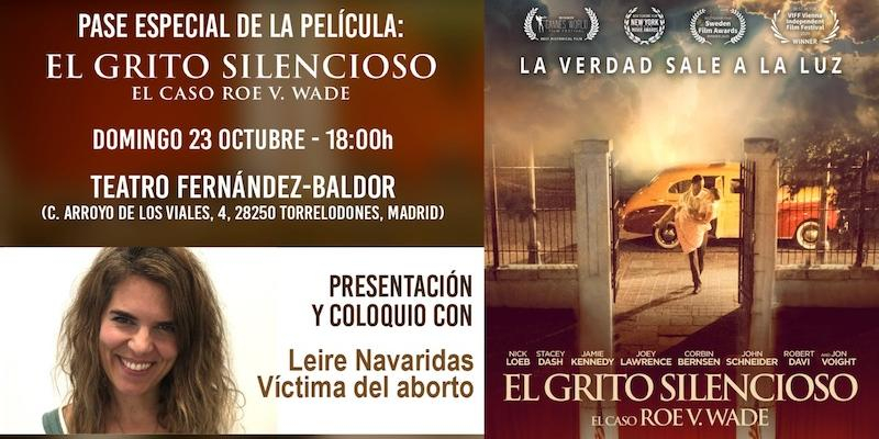 El Teatro Fernández-Baldor de Torrelodones ofrece un pase especial de la película 'El grito silencioso' con coloquio