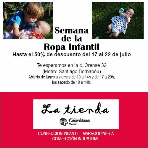 La Tienda de Cáritas inicia la Semana de la ropa infantil con descuentos de hasta el 50 %