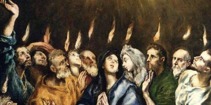 Las Hermanitas del Cordero celebran la solemnidad de Pentecostés en la capilla del Obispo