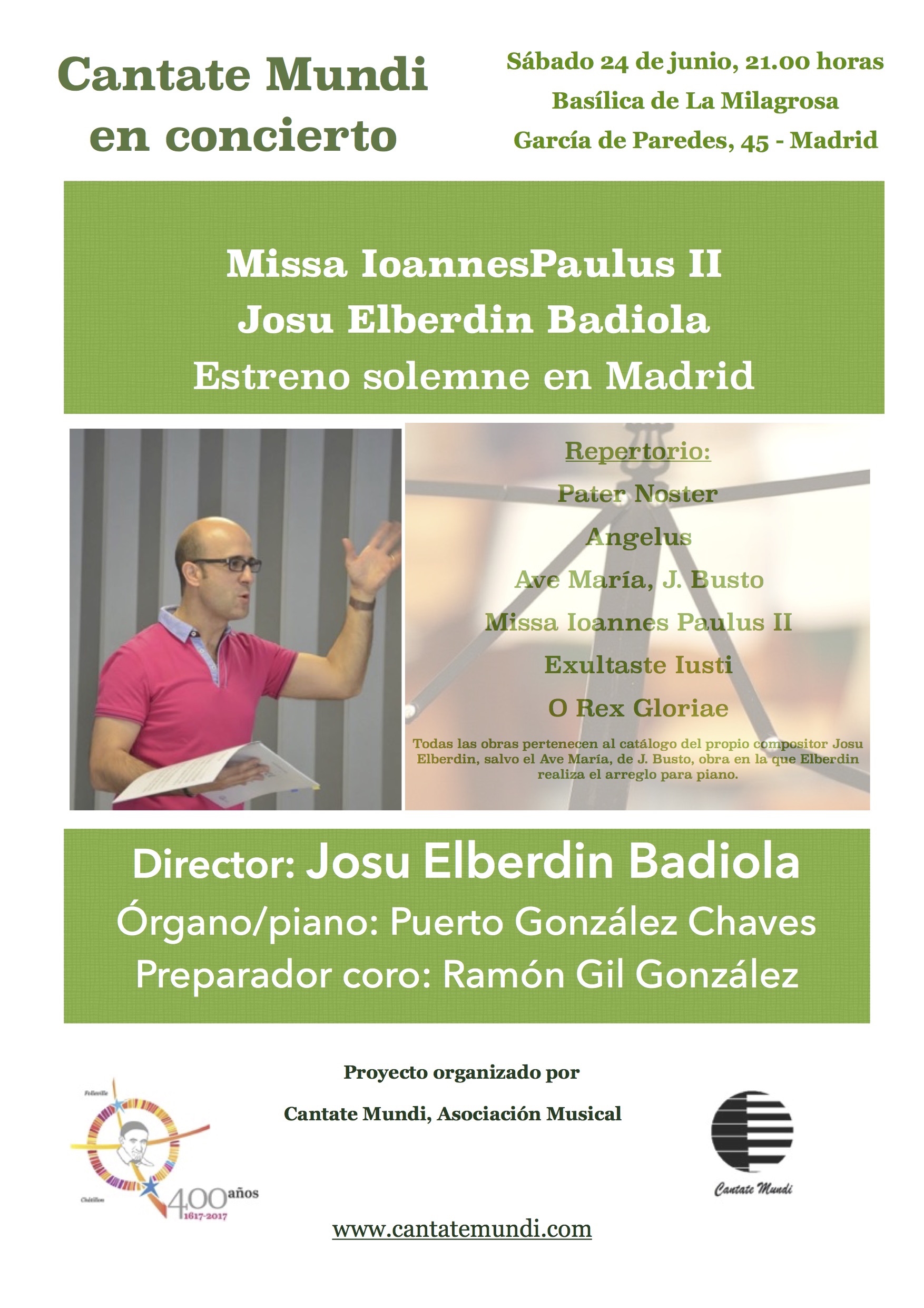 Cantate Mundi ofrece un concierto en la basílica de La Milagrosa