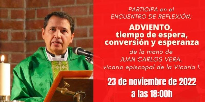 Juan Carlos Vera dirige un encuentro de reflexión de Cáritas Diocesana de Madrid como preparación al Adviento