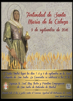 Comienza el triduo de preparación de la fiesta de Santa María de la Cabeza en la Colegiata de San Isidro