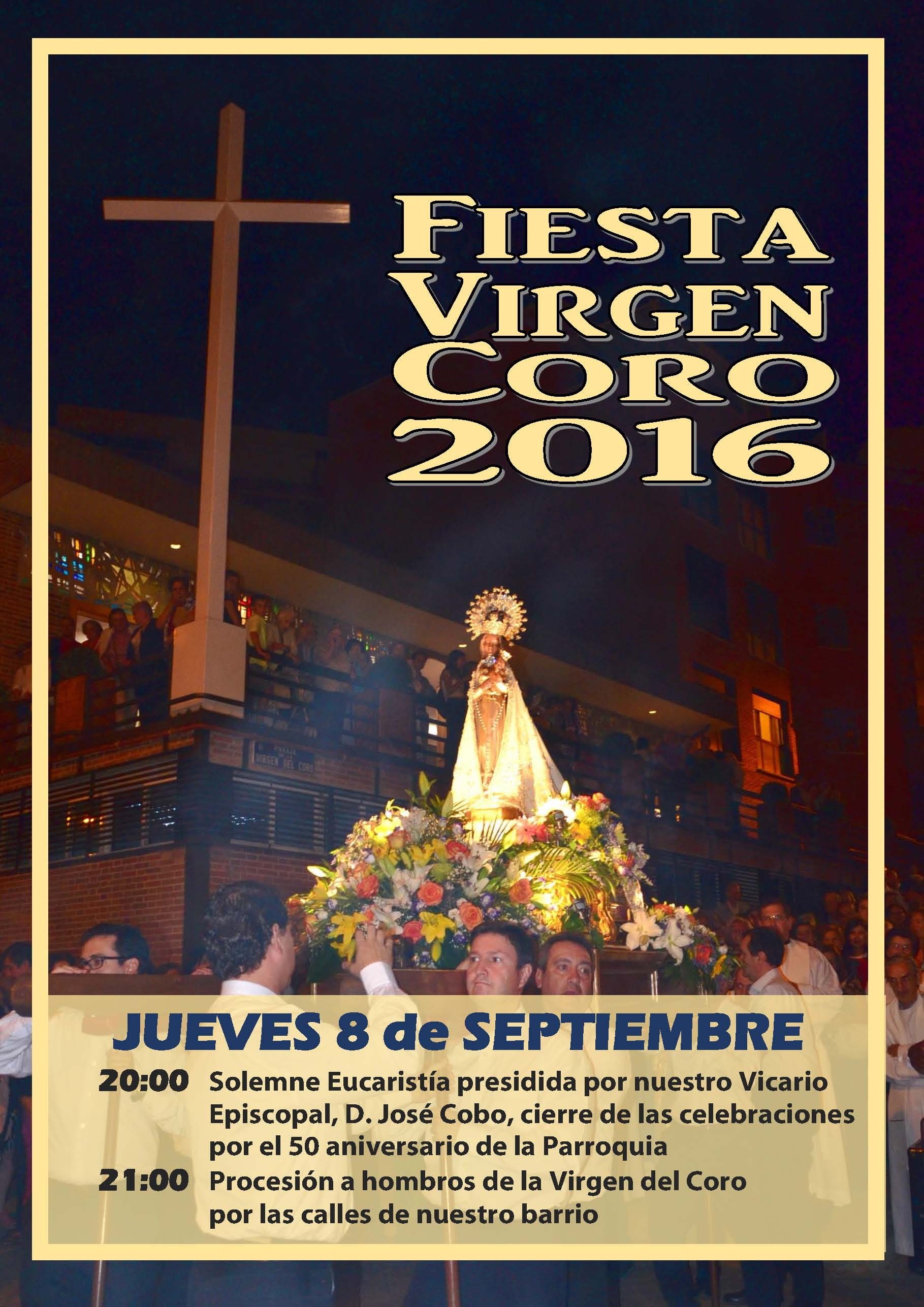 La parroquia Virgen del Coro celebra su fiesta en la Natividad de la Virgen María