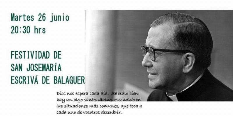 Monseñor Jesús Vidal preside una Misa en San Josemaría Escrivá de Balaguer en honor a su titular