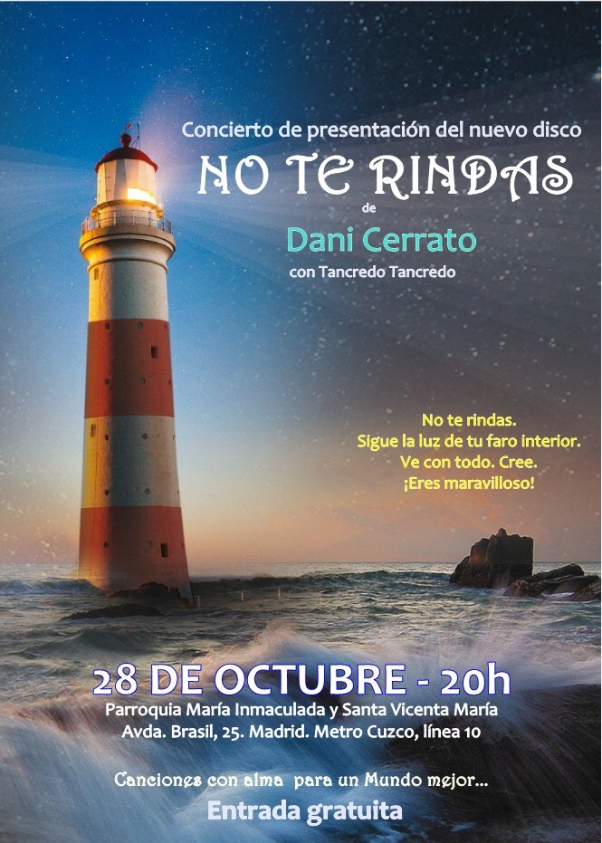 Dani Cerrato presenta su nuevo disco en María Inmaculada y Santa Vicenta María