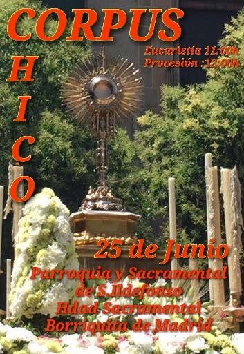 Corpus Chico de la Hermandad de la Borriquita en la parroquia de San Ildefonso