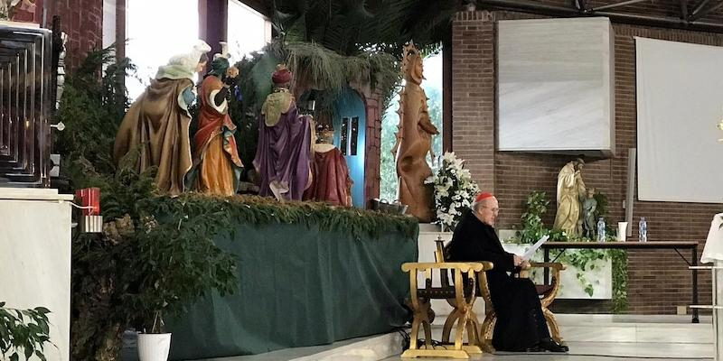 El cardenal Osoro dirige en Santa María de la Merced de Las Rozas el retiro de Adviento de los sacerdotes de la Vicaría VII