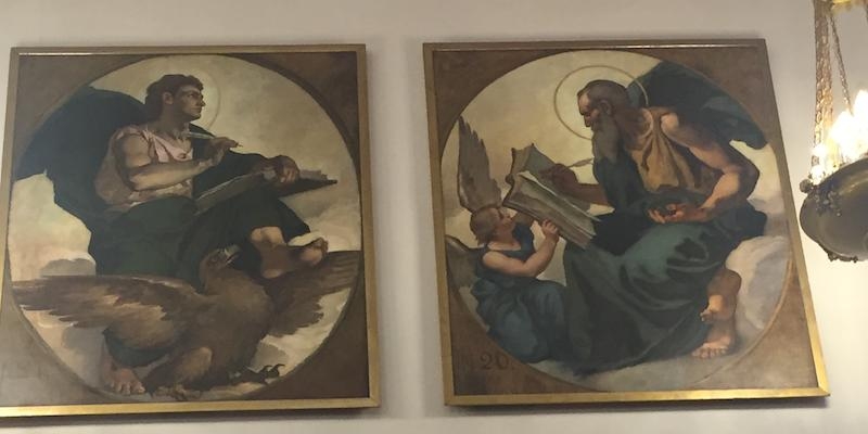 Los evangelistas san Juan y san Mateo, de Rosales, instalados en la iglesia de San Jerónimo el Real